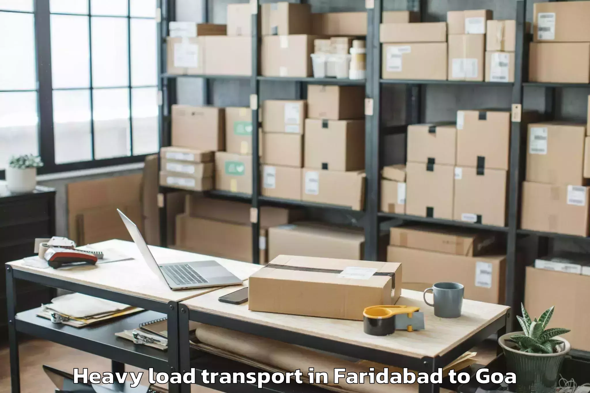 Leading Faridabad to Dicholi Heavy Load Transport Provider